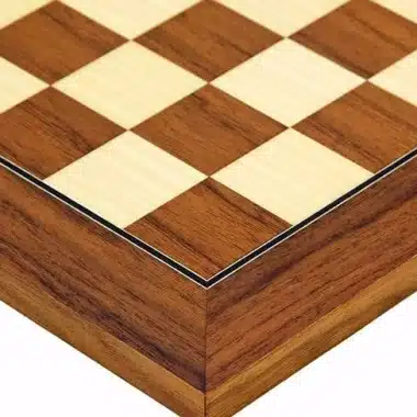Juego de ajedrez "Deluxe Small" de nogal y juego de ajedrez de madera de boj ebonizada