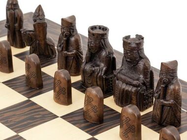 Tablero de ajedrez de ébano y arce 