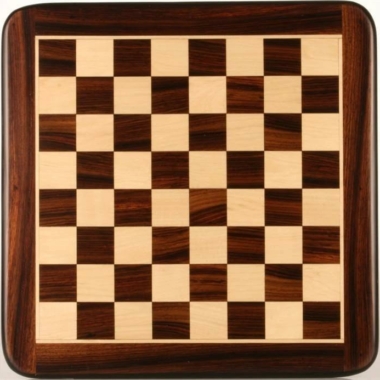 Alternative view of Tablero de Ajedrez Redondeado de Madera de Rosa y Arce Mate