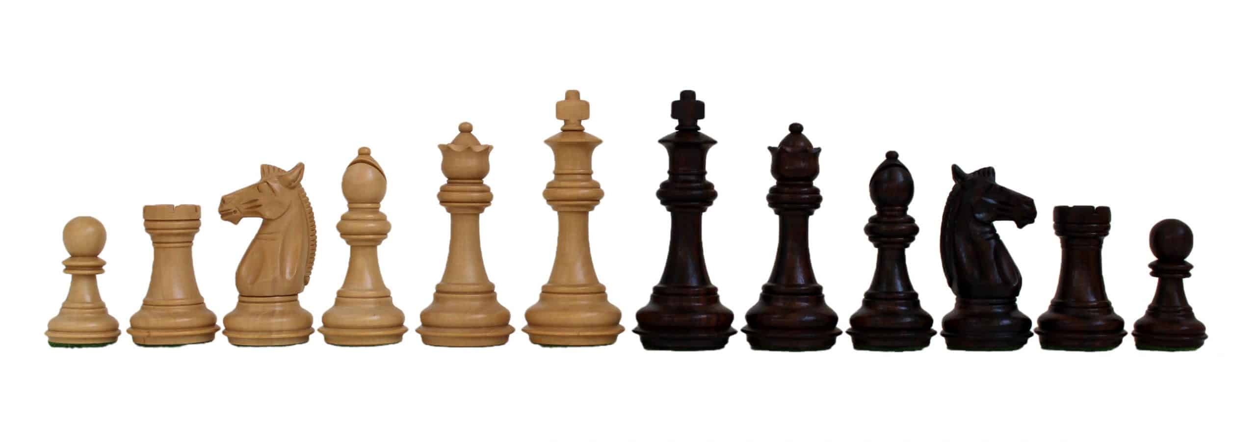 Conjunto "Madera de Antaño II" Tablero de Ajedrez de Madera de Lupa de Madrona, Eucalipto y Brezo y Piezas de Ajedrez de Madera de Rosa - Imagen 4