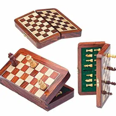 Conjunto Magnético de Viaje en Madera