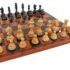 Conjunto de Ajedrez para Principiantes III en Madera y Tablero de Similicuir