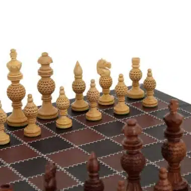 Alternative view of Juego de ajedrez de madera Ashton y tablero de cuero