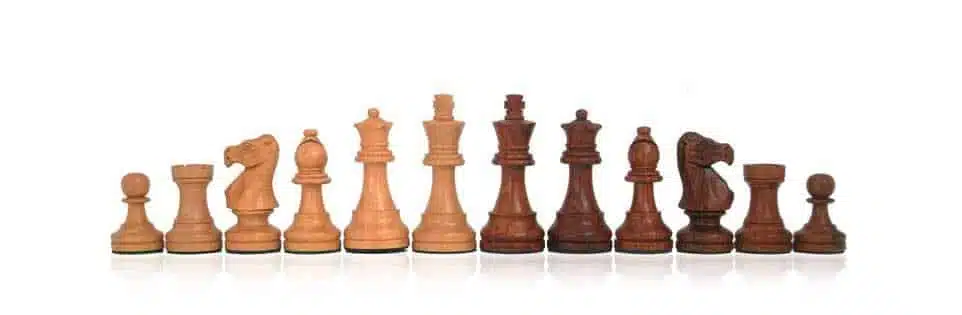 Conjunto Classic VIII Tablero de Ajedrez de Madera de Rosa Dorada con Almacenamiento Integrado & Juego de Ajedrez de Madera de Rosa Dorada - Imagen 4