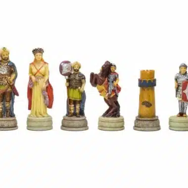 Juego de ajedrez de resina Imperio bizantino contra Califatos árabes