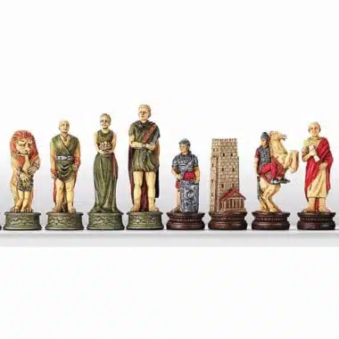 Juego de ajedrez de resina "Romanos contra Gladiadores