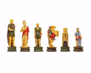 Juego de ajedrez de resina "Romanos contra Gladiadores