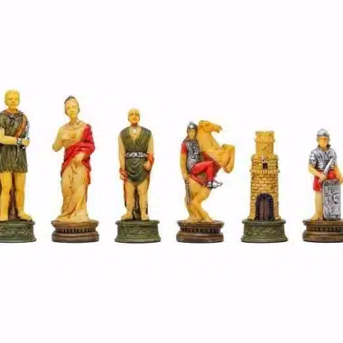 Juego de ajedrez de resina "Romanos contra Gladiadores