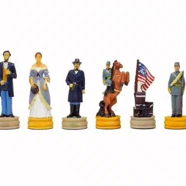 Juego de ajedrez de resina "Civil War Second Edition