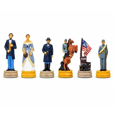Juego de ajedrez de resina "Civil War Second Edition