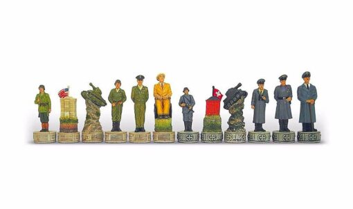 Juego de ajedrez de resina "Hitler vs Roosevelt
