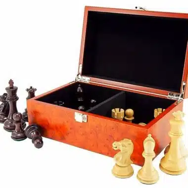 Caja de almacenamiento de chapa de madera de raíz (altura del rey = 8,8 cm)