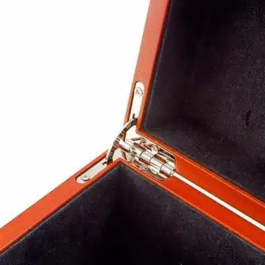 Caja de almacenamiento de chapa de madera de raíz (altura del rey = 8,8 cm)