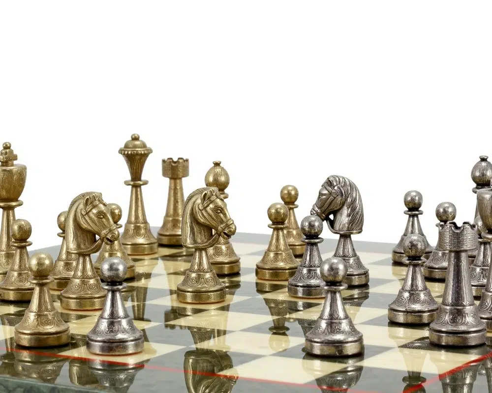 Juego de ajedrez metálico Staunton - Imagen 8