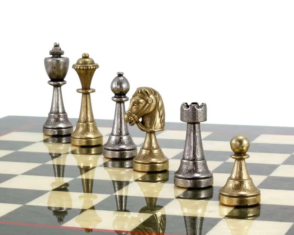 Juego de ajedrez metálico Staunton - Imagen 9