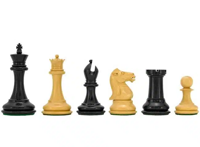 Juego de ajedrez de madera de ébano "Sovereign II