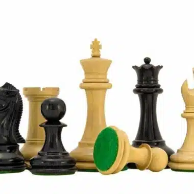 Alternative view of Juego de ajedrez de madera de ébano "Sovereign II