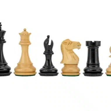 Juego de ajedrez de ébano Highclere