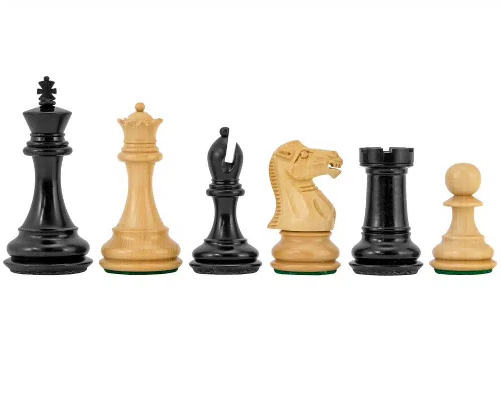 Juego de ajedrez de ébano Highclere