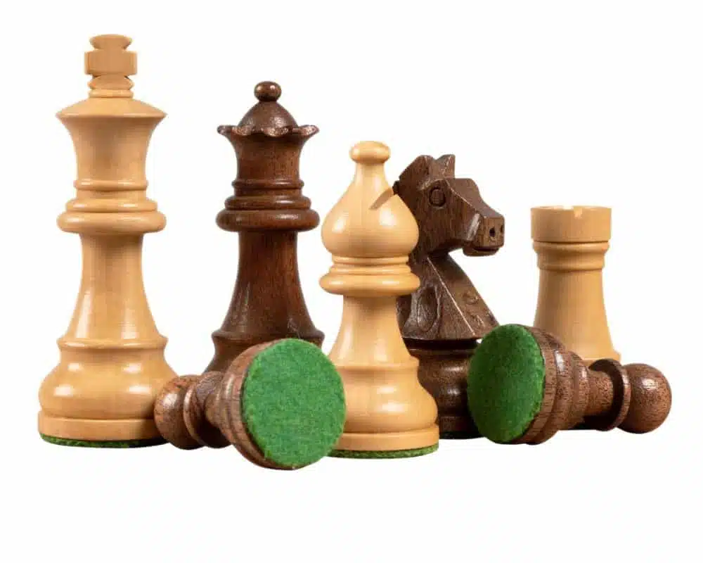 Juego de ajedrez de madera de acacia - Imagen 2
