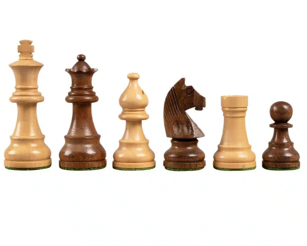 Juego de ajedrez de madera de acacia