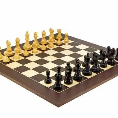 Conjunto Frankfurt Gran Ajedrez en Madera de Wengué y Juego de Ajedrez en Madera de Boj