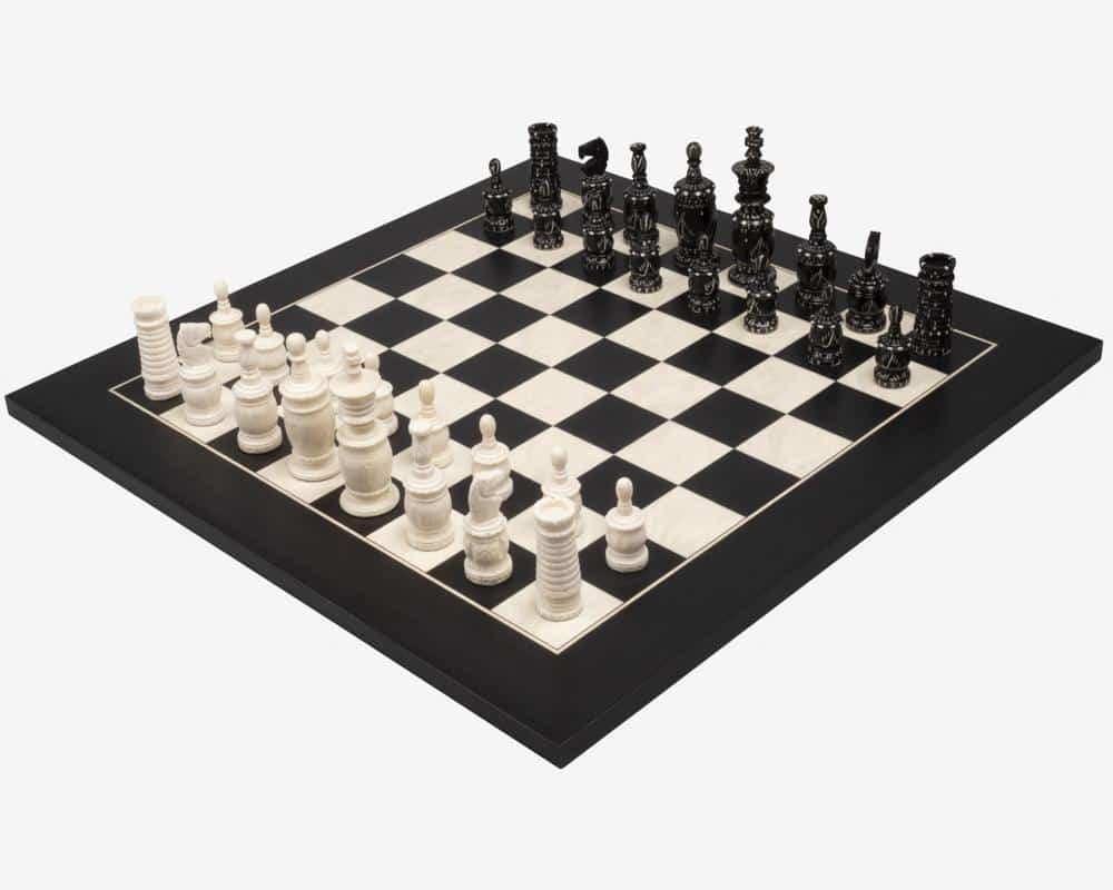 Ajedrez muy bello juego de ajedrez de madera tablero de ajedrez 27 x 27 cm 