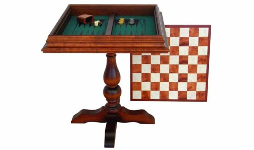 Tablero de ajedrez y juego de ajedrez "Staunton XL" de madera y latón macizo
