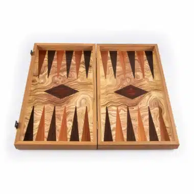 Backgammon de madera de olivo - Imagen 4