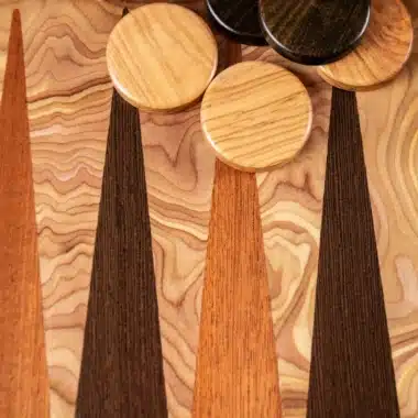 Backgammon de madera de olivo - Imagen 3