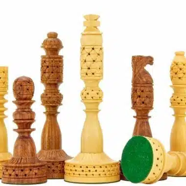 Juego de ajedrez "Rooks" de madera de palisandro y boj