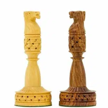 Juego de ajedrez "Rooks" de madera de palisandro y boj