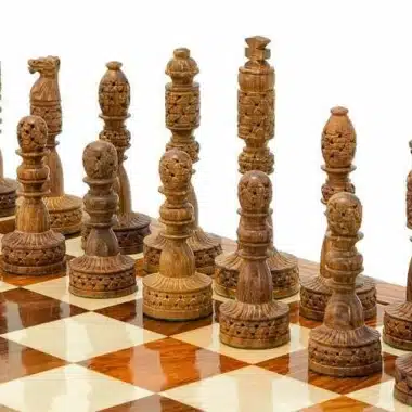 Juego de ajedrez "Rooks" de madera de palisandro y boj