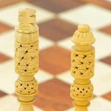 Juego de ajedrez "Rooks" de madera de palisandro y boj