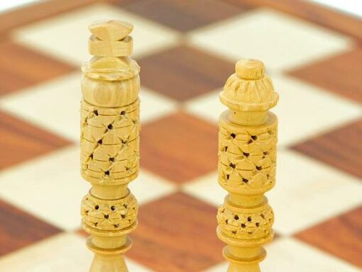 Juego de ajedrez "Rooks" de madera de palisandro y boj