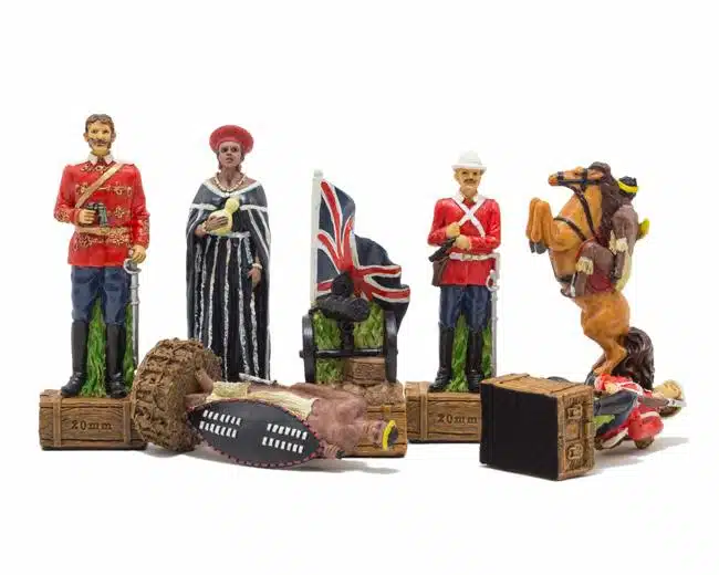 Juego de ajedrez de resina "Guerra Anglo-Zulú