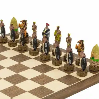 Juego de ajedrez de resina