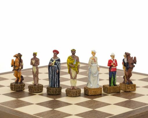 Juego de ajedrez de resina "Guerra Anglo-Zulú