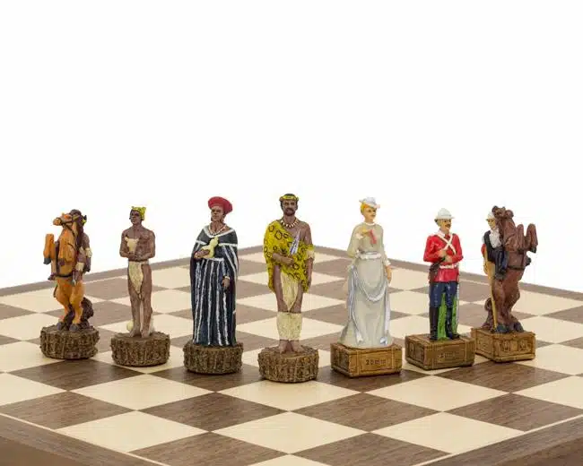 Juego de ajedrez de resina "Guerra Anglo-Zulú