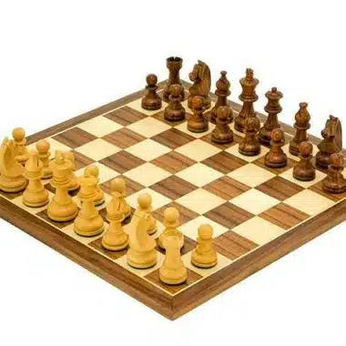 Juego de ajedrez "Academy Medium" en nogal y arce y palo de rosa