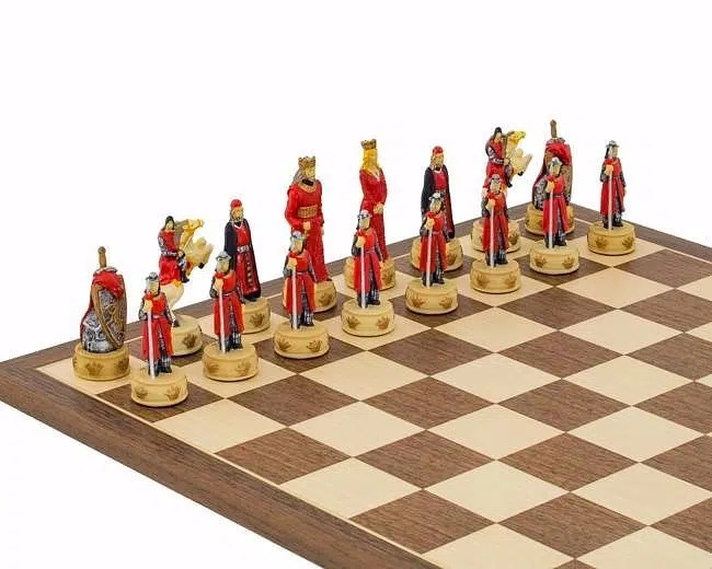 Juego de ajedrez de resina "Inglaterra contra Escocia