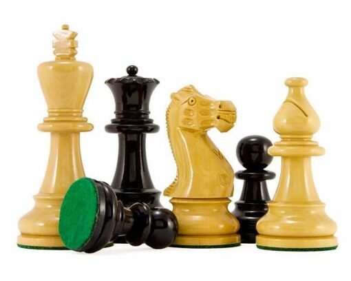 Tablero de ajedrez de madera de arce "Atlantic Gloss" y juego de ajedrez de madera