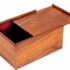 Coffret de Rangement en Bois de Rose Doré pour Jeu d'Echecs en Bois (Hauteur de Roi = 11 cm)