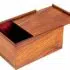 Cofre de Almacenamiento en Palo de Rosa Dorado para Juego de Ajedrez en Madera (Altura de Rey = 11 cm)