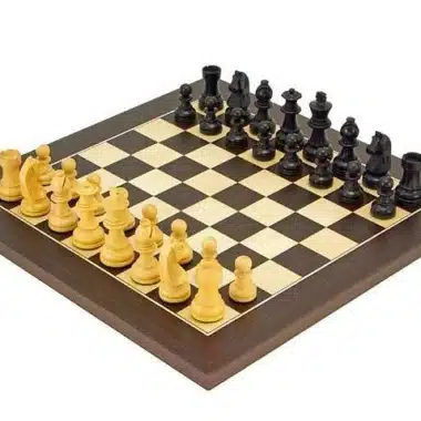Juego de ajedrez "Classic Wenge" en wengué y arce y boj