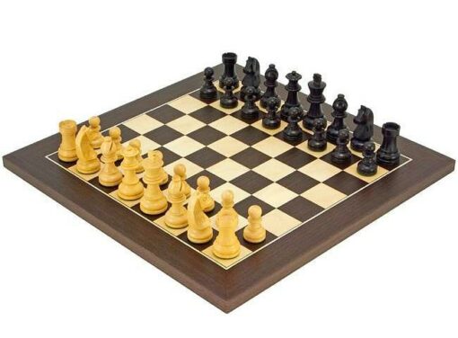 Juego de ajedrez "Classic Wenge" en wengué y arce y boj