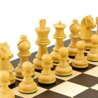 Juego de ajedrez "Classic Wenge" en wengué y arce y boj