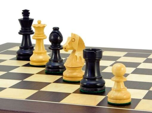 Juego de ajedrez "Classic Wenge" en wengué y arce y boj