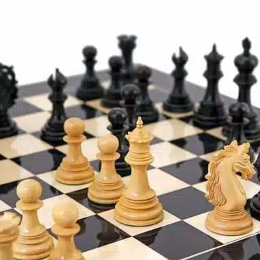 Juego de ajedrez de madera de ébano "Constantine