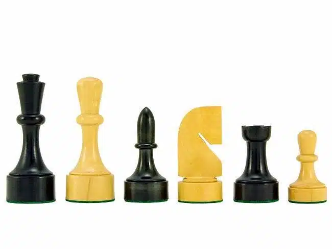 Juego de ajedrez contemporáneo de madera de boj